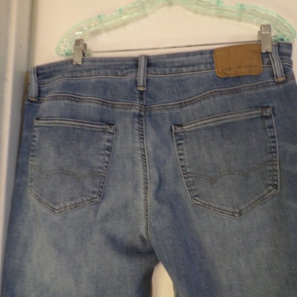 American Eagle Men's Original Straight Leg Jeans Sz 36 X 30 - Picture 5 of 8